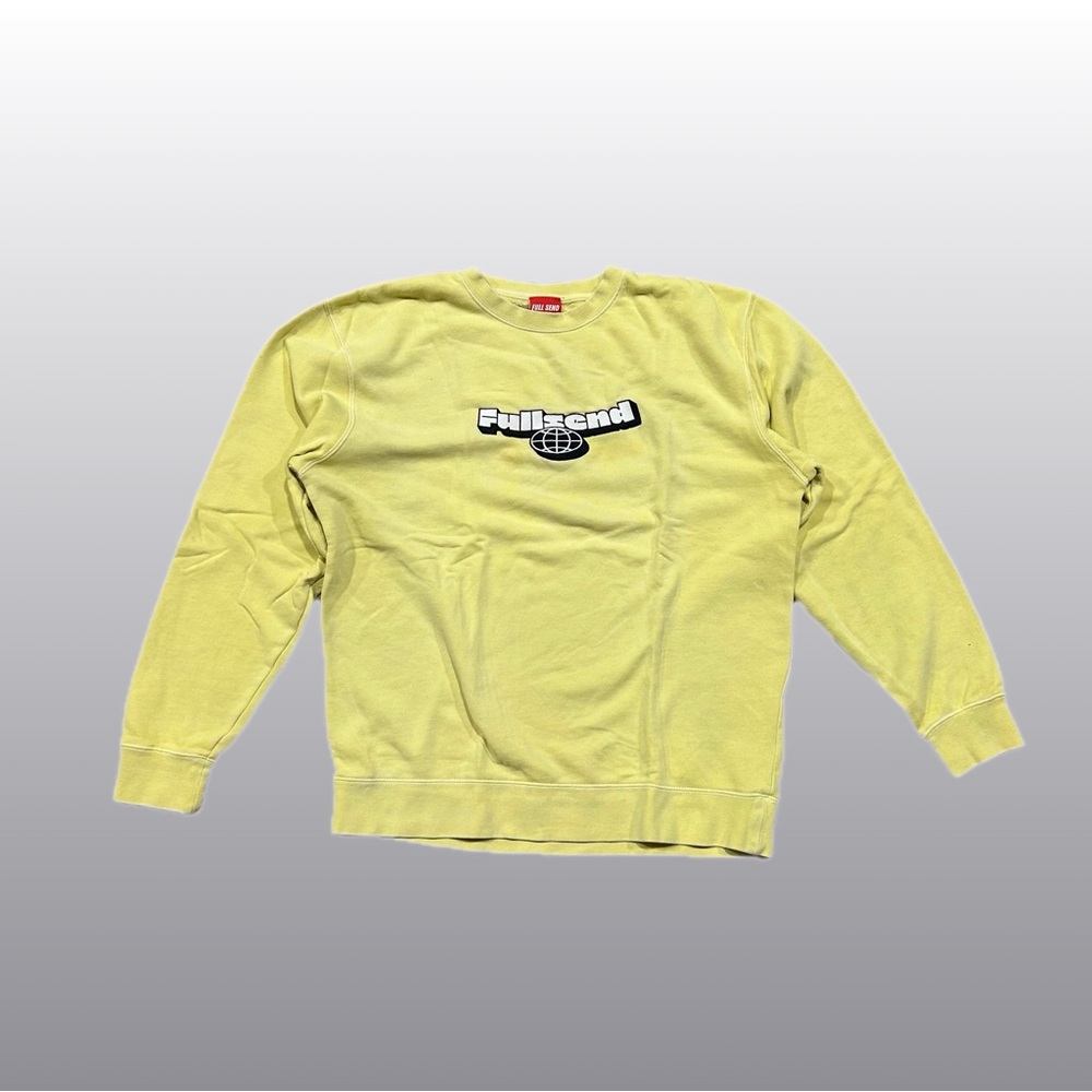 Full Send NELK Merch Men's Yellow Sweater Sz L